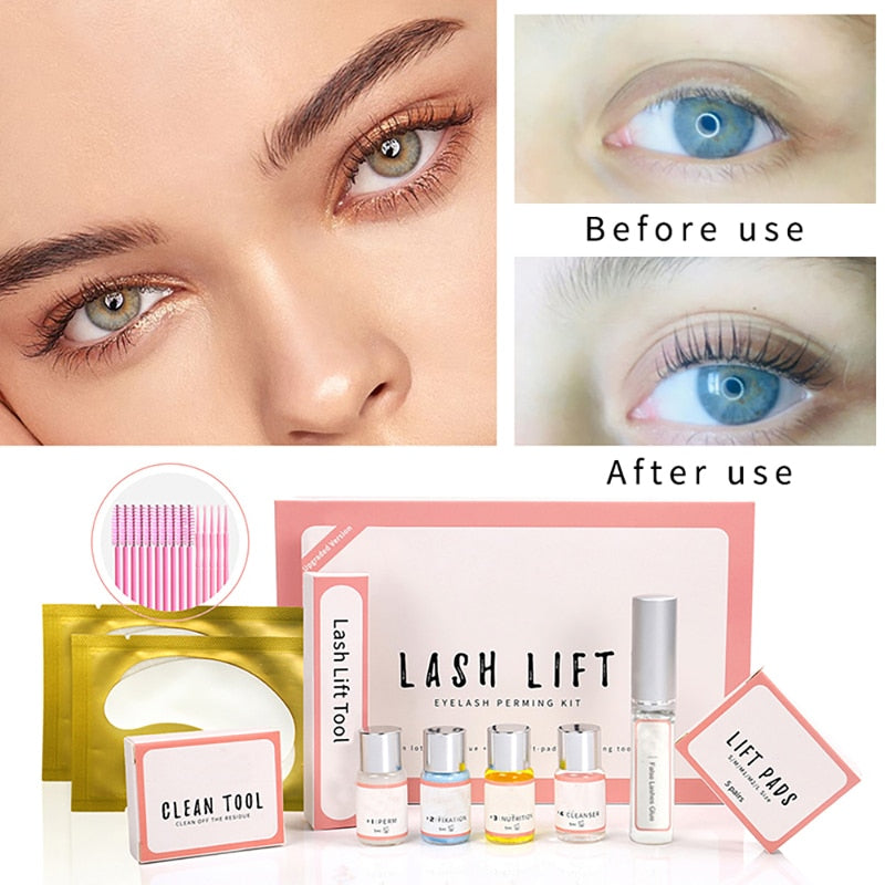 Eyelash Lifting Kit- Professional Eyelash Quick Perming Makeup Set - King Kajch Kosmetics