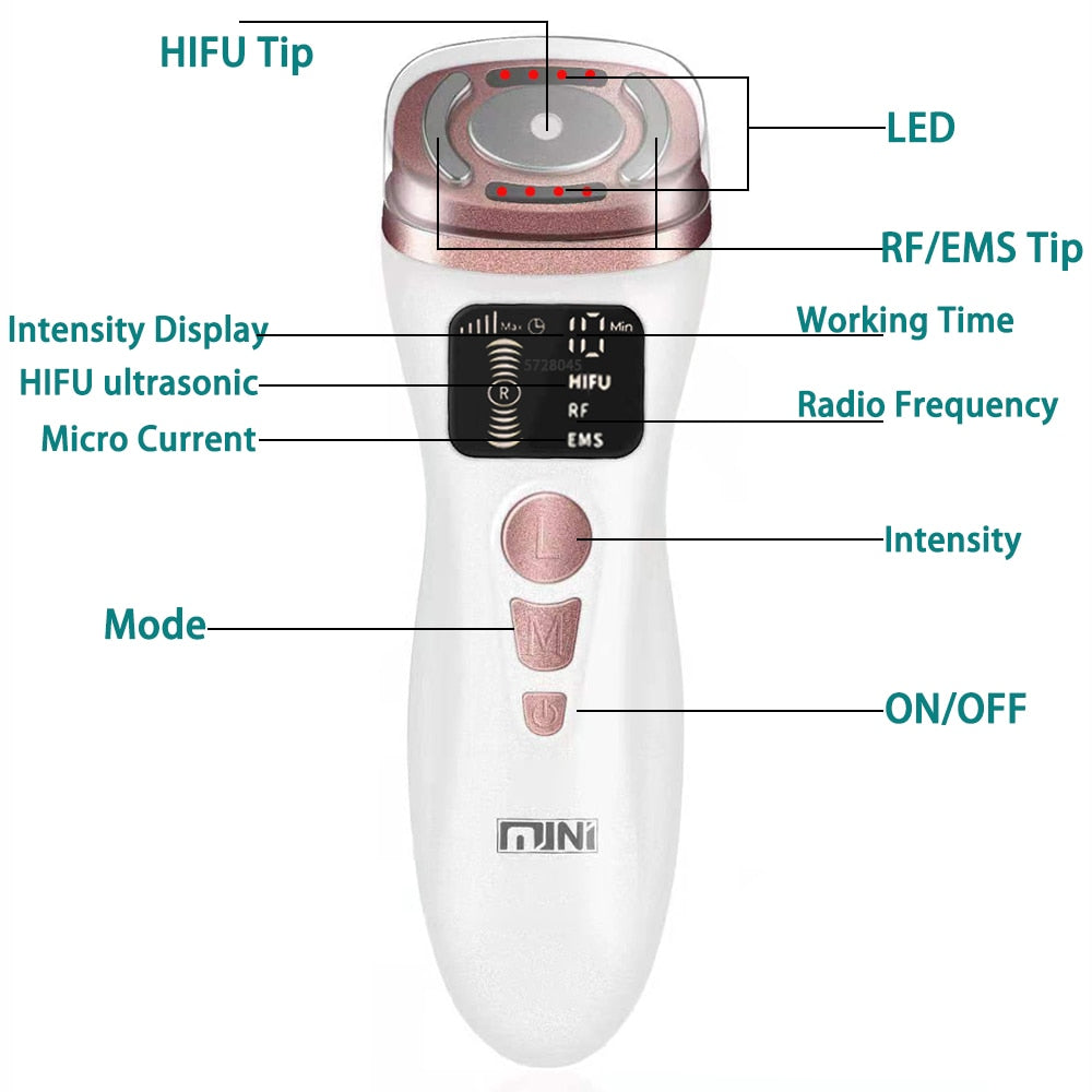 Mini HIFU Machine Ultrasound - King Kajch Kosmetics