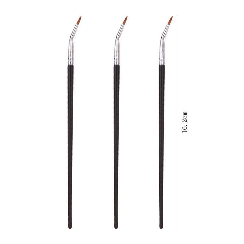 3Pcs Super Thin Flat Make up brush - King Kajch Kosmetics